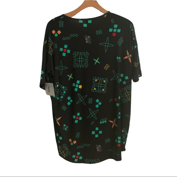 LuLaRoe Irma Geometric High Low Top Size Large New With Tags - Picture 2 of 10